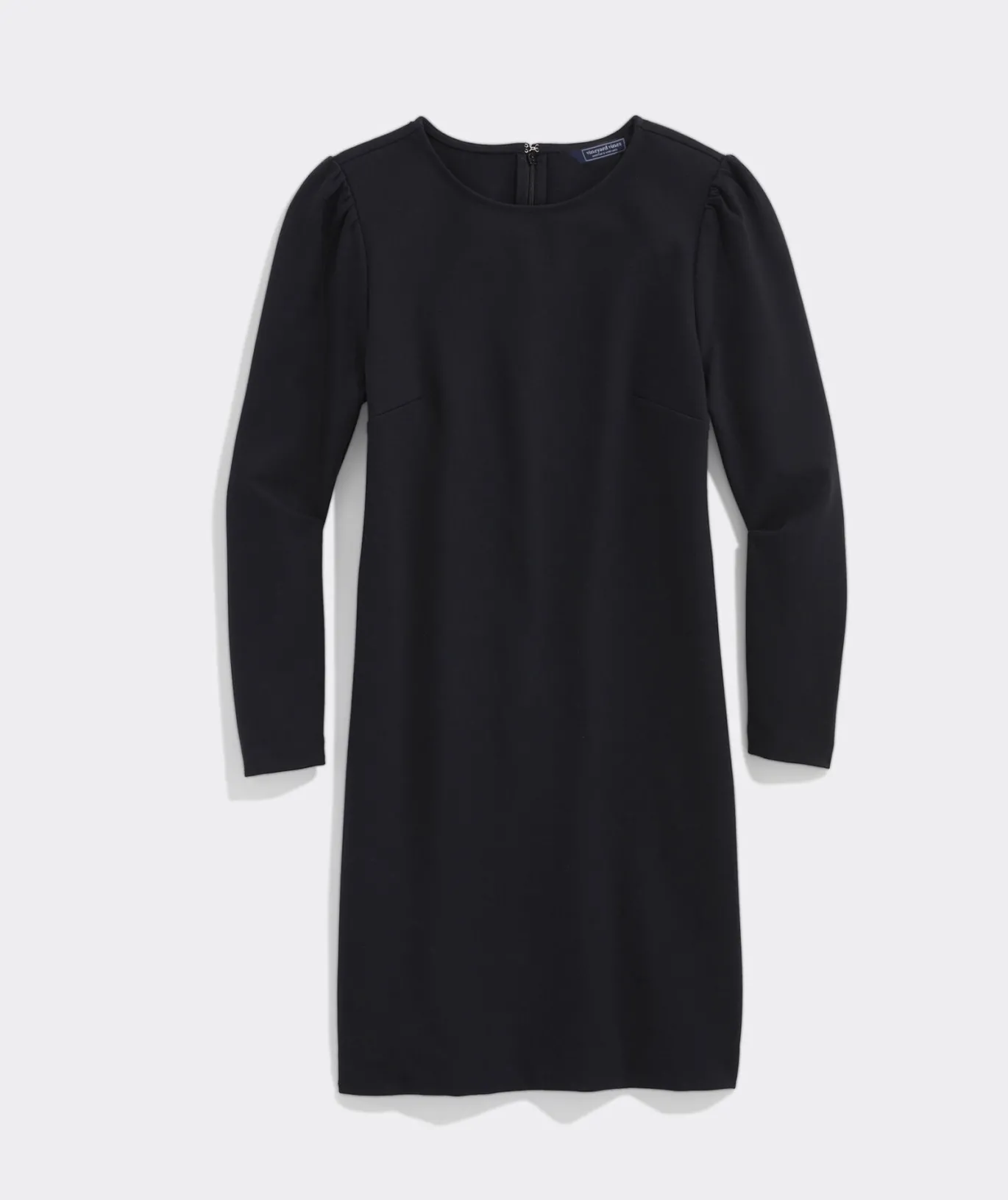 Ponte Puff-Sleeve Dress