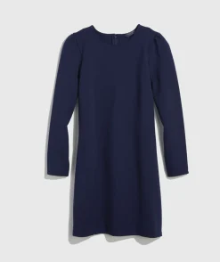 Ponte Puff-Sleeve Dress