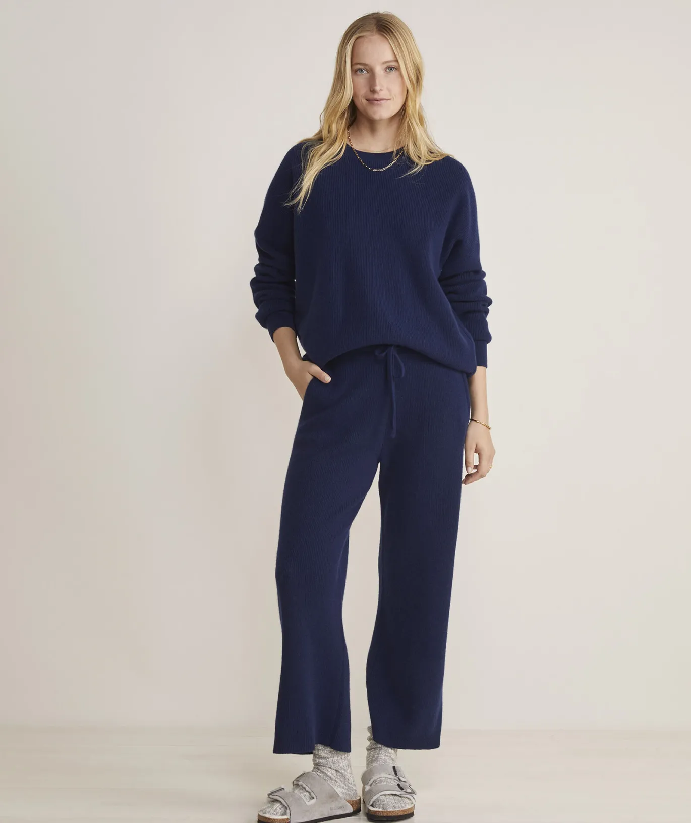 Popcorn Stitch Chevron Crewneck Sweater