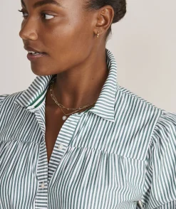 Puff Sleeve Midi Shirtdress