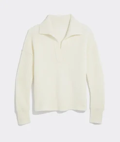 Ribbed Cashmere Polo Sweater