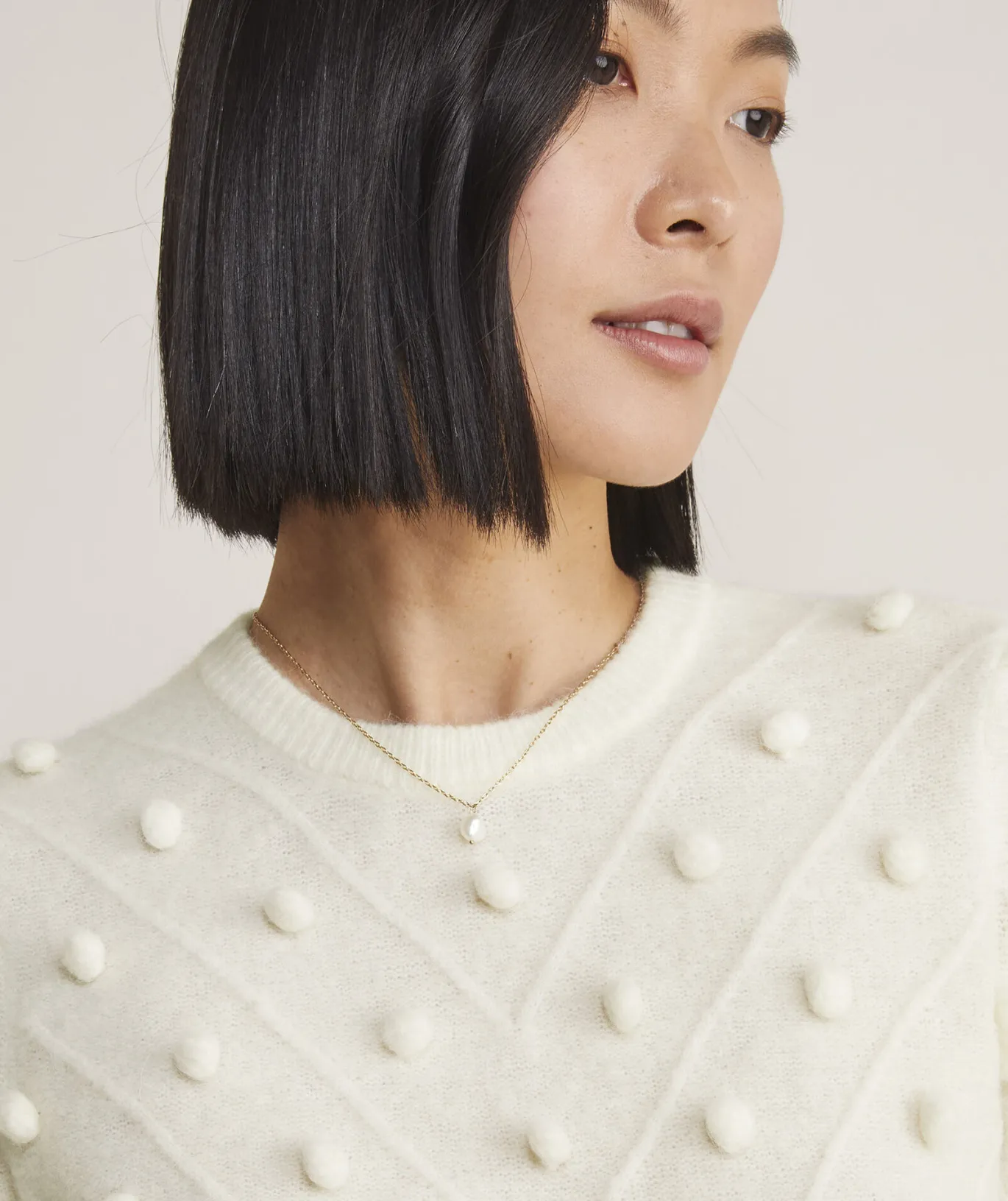Ribbed Cashmere Stripe Polo Sweater
