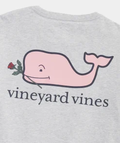 Romantic Whale Long-Sleeve Pocket Tee