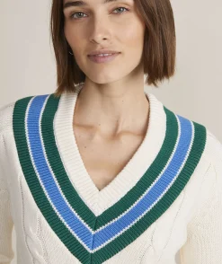 Rope Intarsia Crewneck Sweater