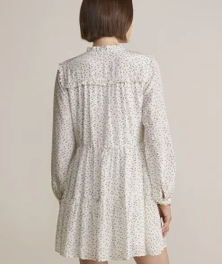 Ruffle Tiered Shirtdress