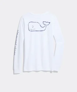 Saint Patrick's Day Icon Whale Long-Sleeve Pocket Tee
