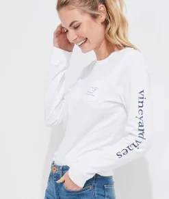 Saint Patrick's Day Icon Whale Long-Sleeve Pocket Tee