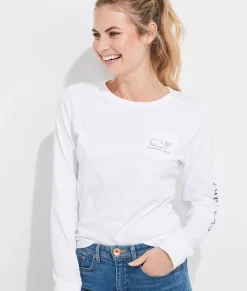 Saint Patrick's Day Icon Whale Long-Sleeve Pocket Tee