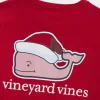 Santa Whale Long-Sleeve Pocket Tee