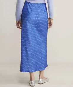 Satin Midi Slip Skirt