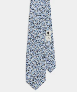 Sea Breeze Floral Silk Tie