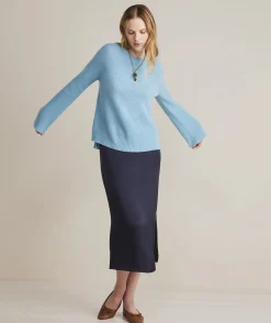 Seaspun Cashmere Ribbed Crewneck Sweater