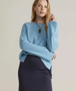 Seaspun Cashmere Ribbed Crewneck Sweater