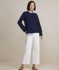 Seaspun Cashmere Ribbed Crewneck Sweater