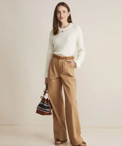 Seaspun Cashmere Ribbed Crewneck Sweater