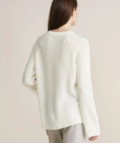 Seaspun Cashmere Ribbed Crewneck Sweater