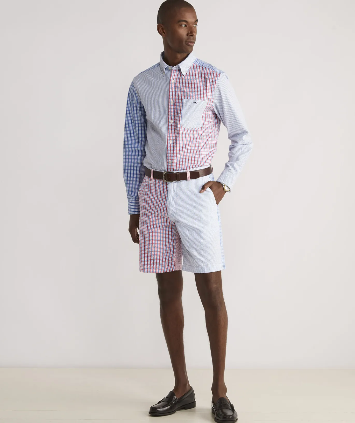 Seersucker Party Stretch Breaker Shorts