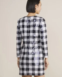 Sequin Check Dress