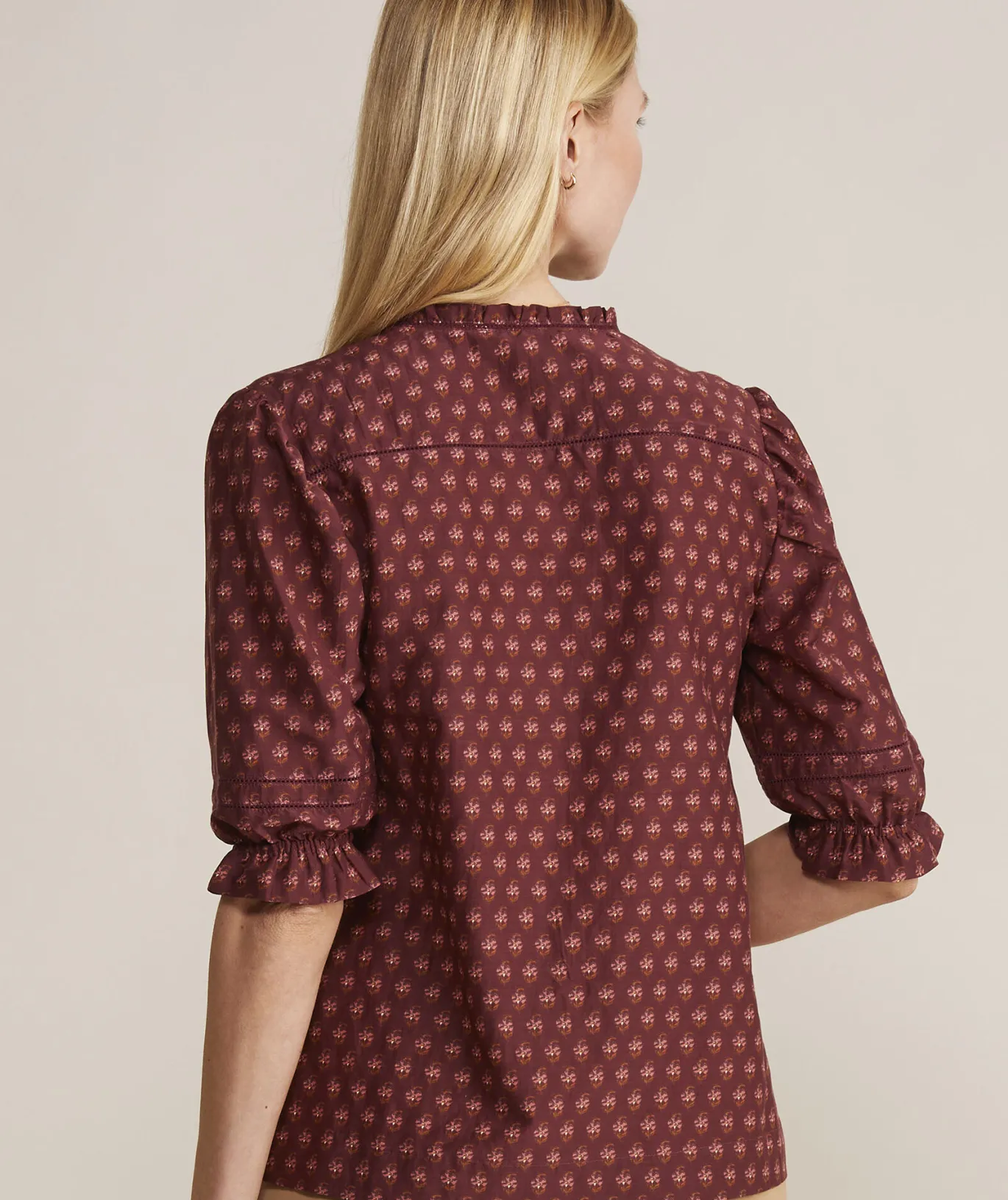 Sequin Check Top