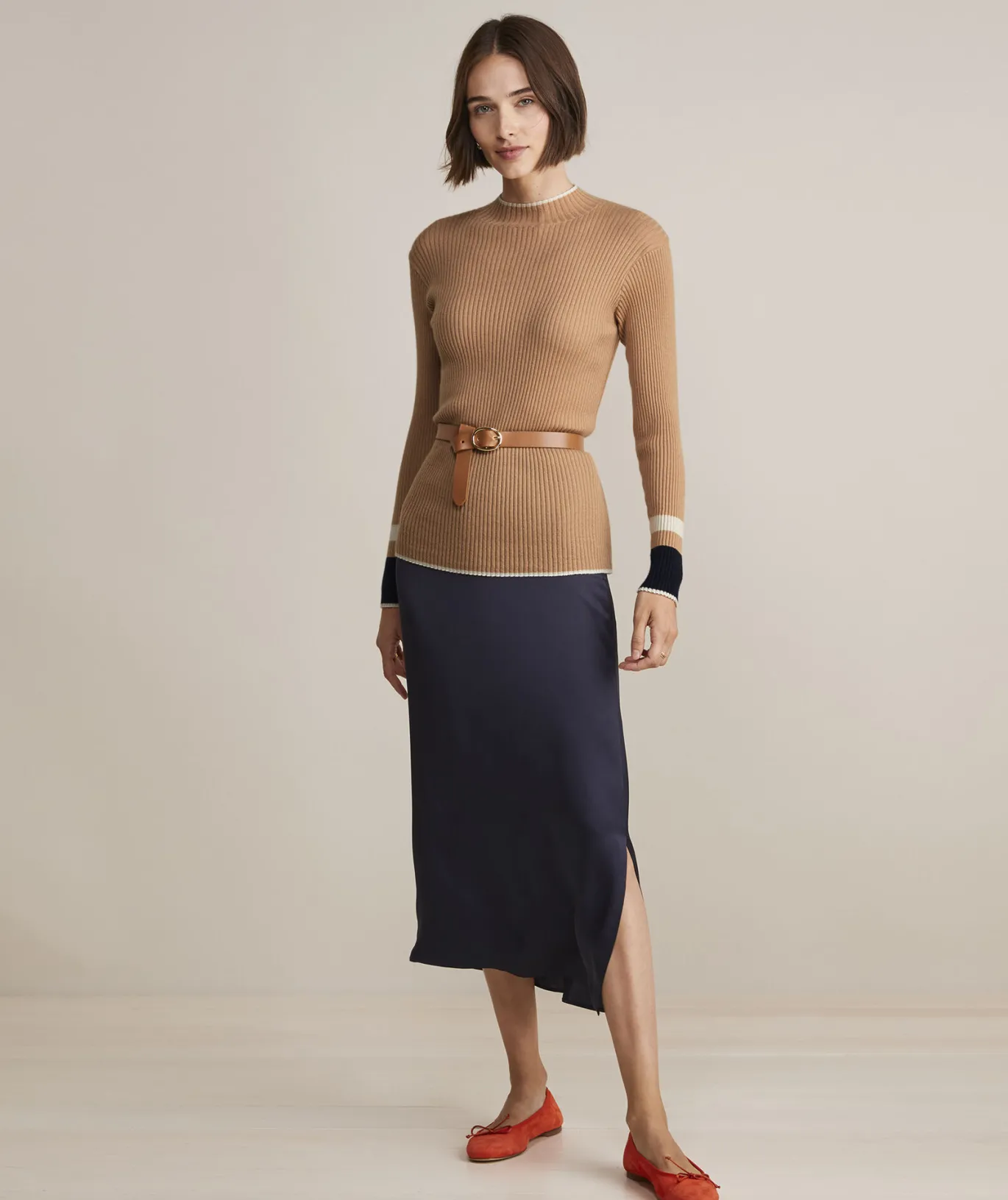 Shell Intarsia Cashmere Crewneck Sweater