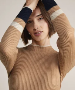 Shell Intarsia Cashmere Crewneck Sweater