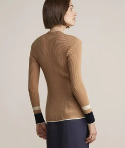 Shell Intarsia Cashmere Crewneck Sweater