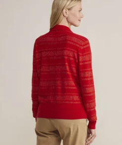 Shine Boucle Bow Back Sweater