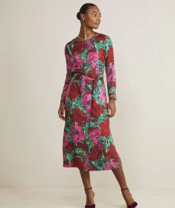 Silk Twill Maxi Dress