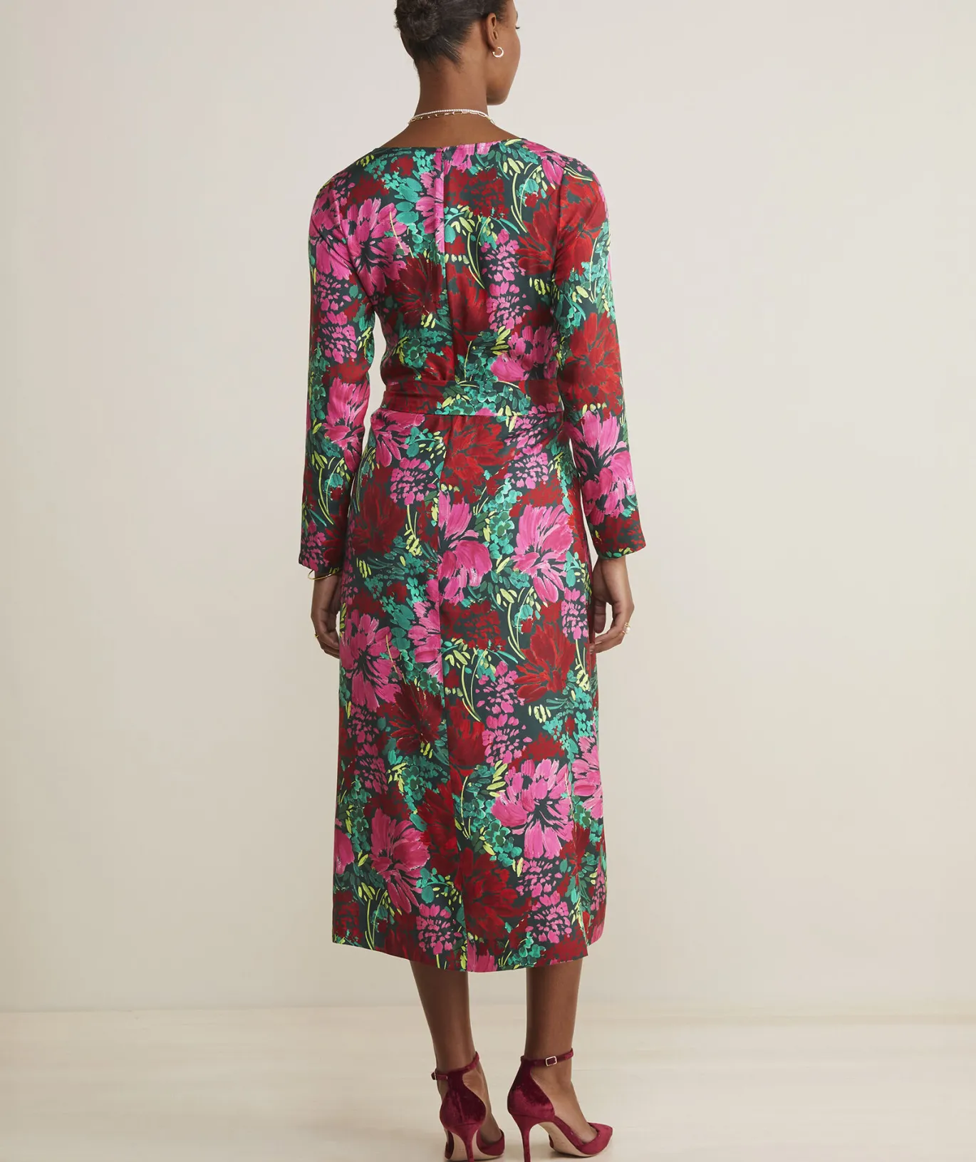 Silk Twill Maxi Dress