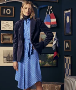 Silk Twill Midi Shirtdress