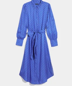 Silk Twill Midi Shirtdress
