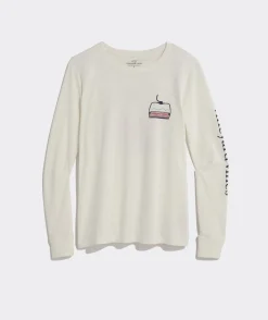 Ski Lodge Whale Long-Sleeve Pocket Tee