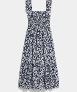 Smocked Midi Dress