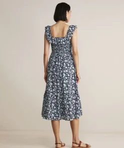 Smocked Midi Dress