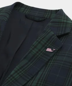 Stretch Cotton Blackwatch Blazer