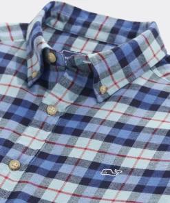 Stretch Flannel Plaid Shirt