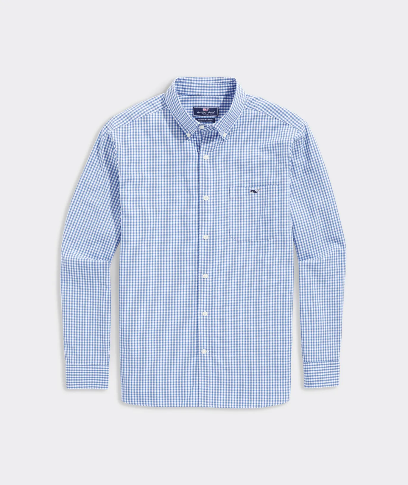 Stretch Poplin Gingham Shirt