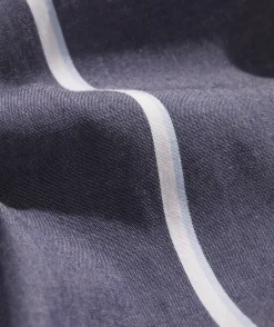 Stretch Poplin Stripe Spread Collar Shirt