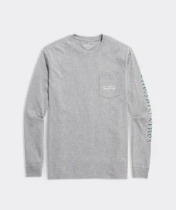 String Lights Logo Box Long-Sleeve Pocket Tee
