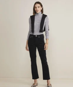 Striped Jamestown Mockneck Tee