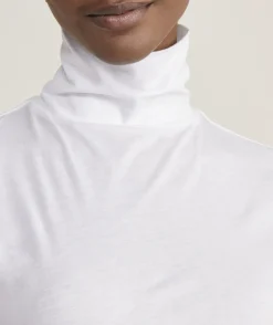 Striped Pima Cotton Turtleneck