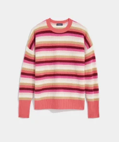 Sunshine Intarsia Cashmere Crewneck Sweater