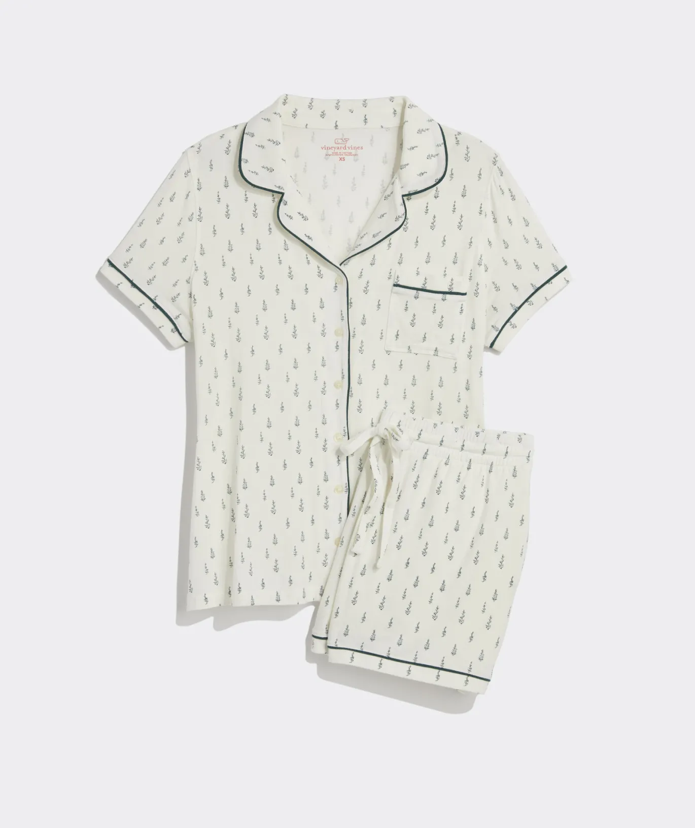 Super-Soft Printed Knit Pajama Short Set