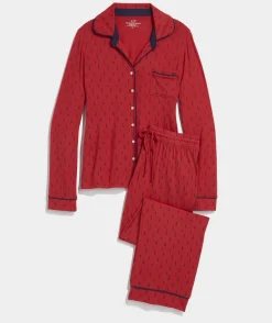 Super-Soft Printed Knit Pajama Set