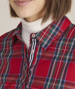 Tartan Poplin Popover Dress