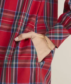 Tartan Poplin Popover Dress