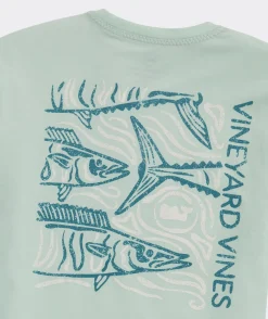 Textured Wahoo Long-Sleeve Dunes Tee