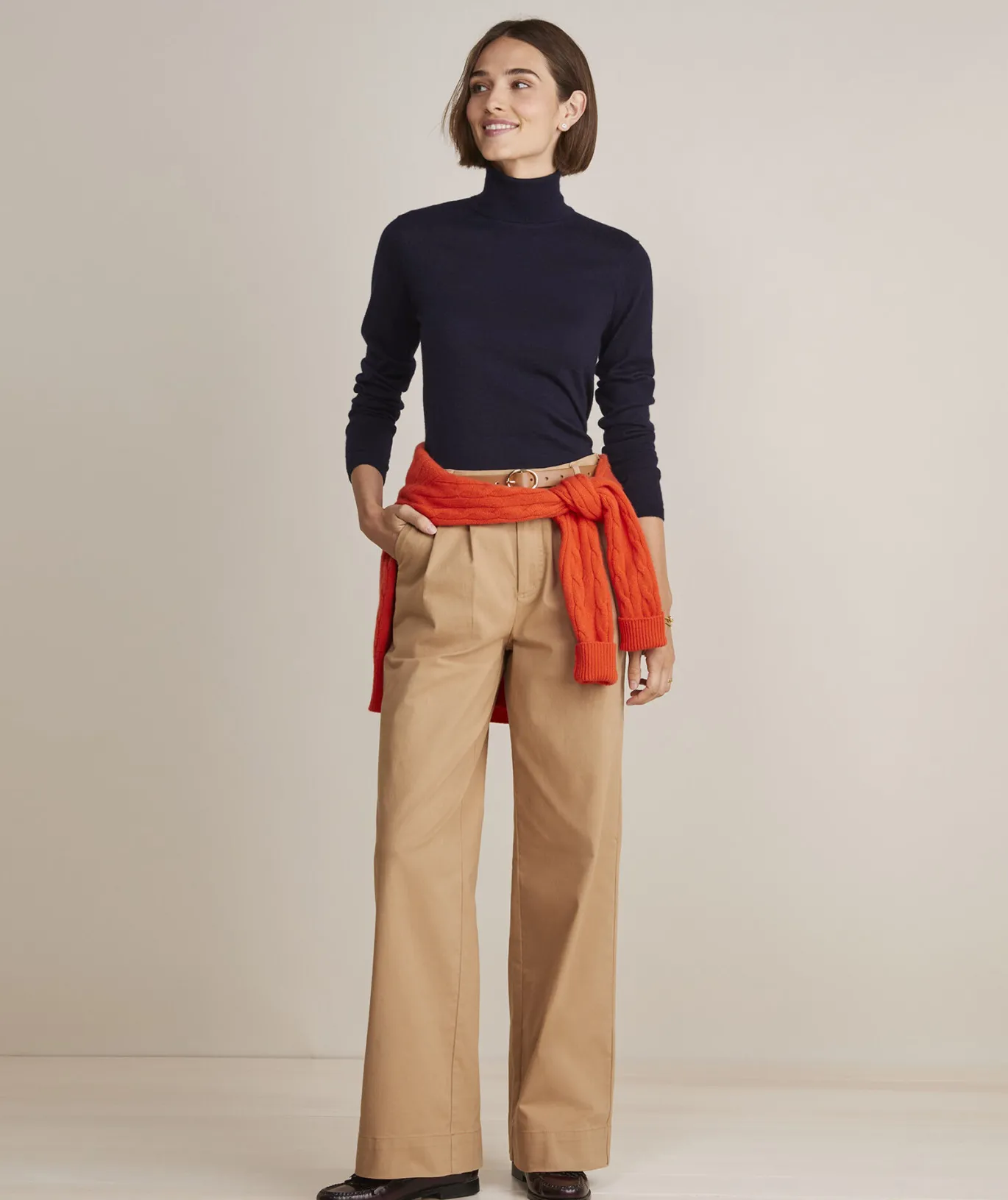 Tissue Cashmere Turtleneck Sweater