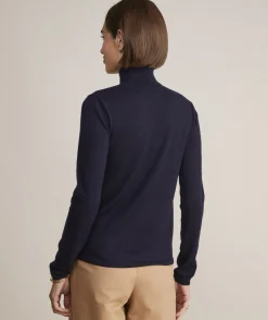 Tissue Cashmere Turtleneck Sweater