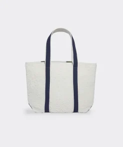 Toile Print Puffer Tote
